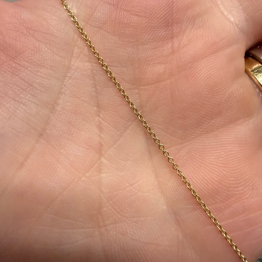 Solid 14K Micro Rolo Chain - Picture 3 of 3